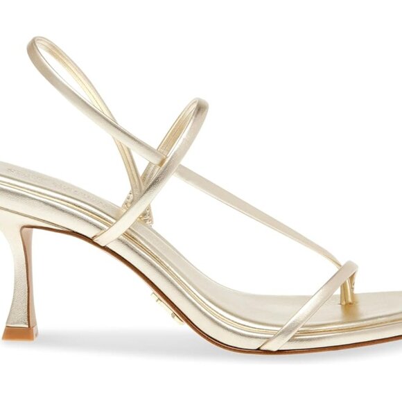 Steve Madden - Gold/Champagne - Locke Heel Sandal - 7.5 - Picture 4 of 9